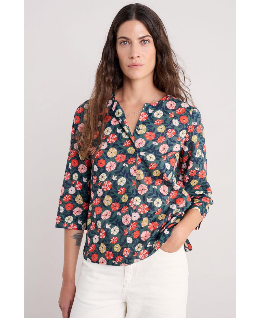 Женский топ с акварельным рисунком Seasalt Cornwall, Winding petunias grove
Женский топ с акварельным рисунком Seasalt Cornwall, Winding petunias grove