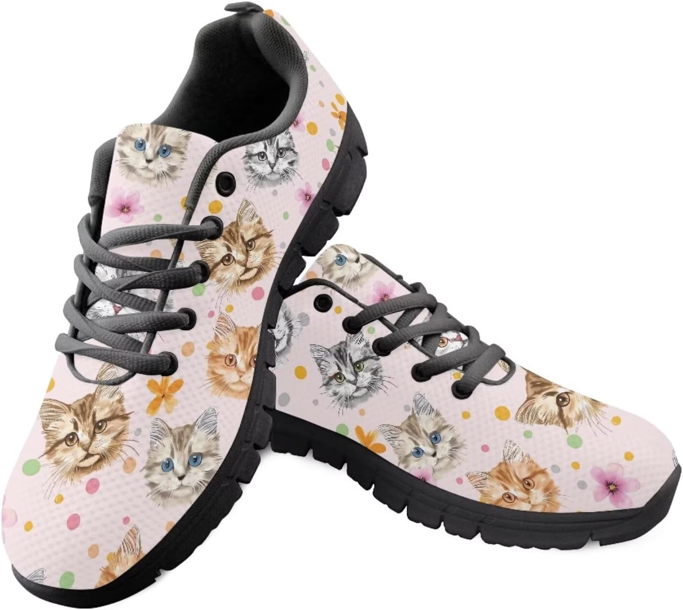Мужские удобные кроссовки для ходьбы PinUp Angel с забавным рисунком, дышащей сетчатой вставкой, Floral Cats
Мужские удобные кроссовки для ходьбы PinUp Angel с забавным рисунком, дышащей сетчатой вставкой, Floral Cats