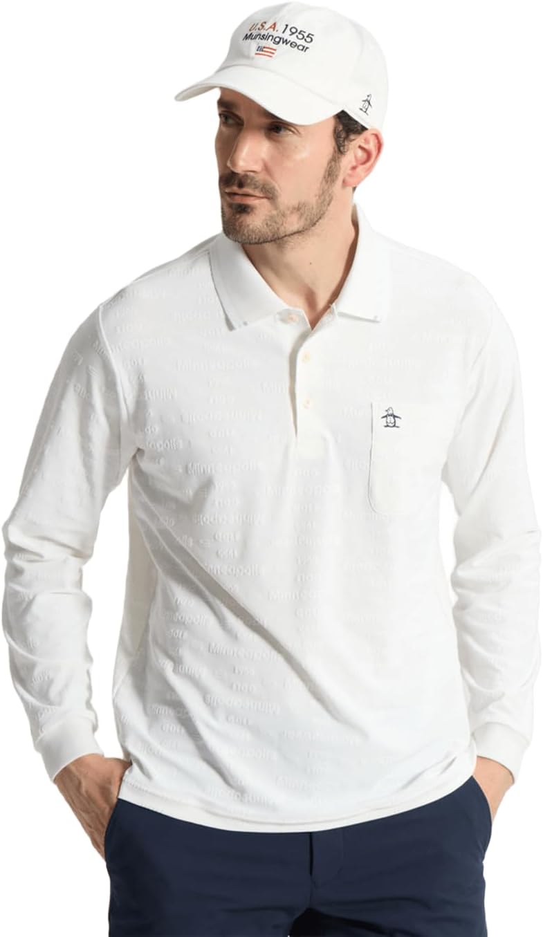 Влагоотводящая жаккардовая рубашка-поло с длинным рукавом Munsingwear, белый
Влагоотводящая жаккардовая рубашка-поло с длинным рукавом Munsingwear, белый
