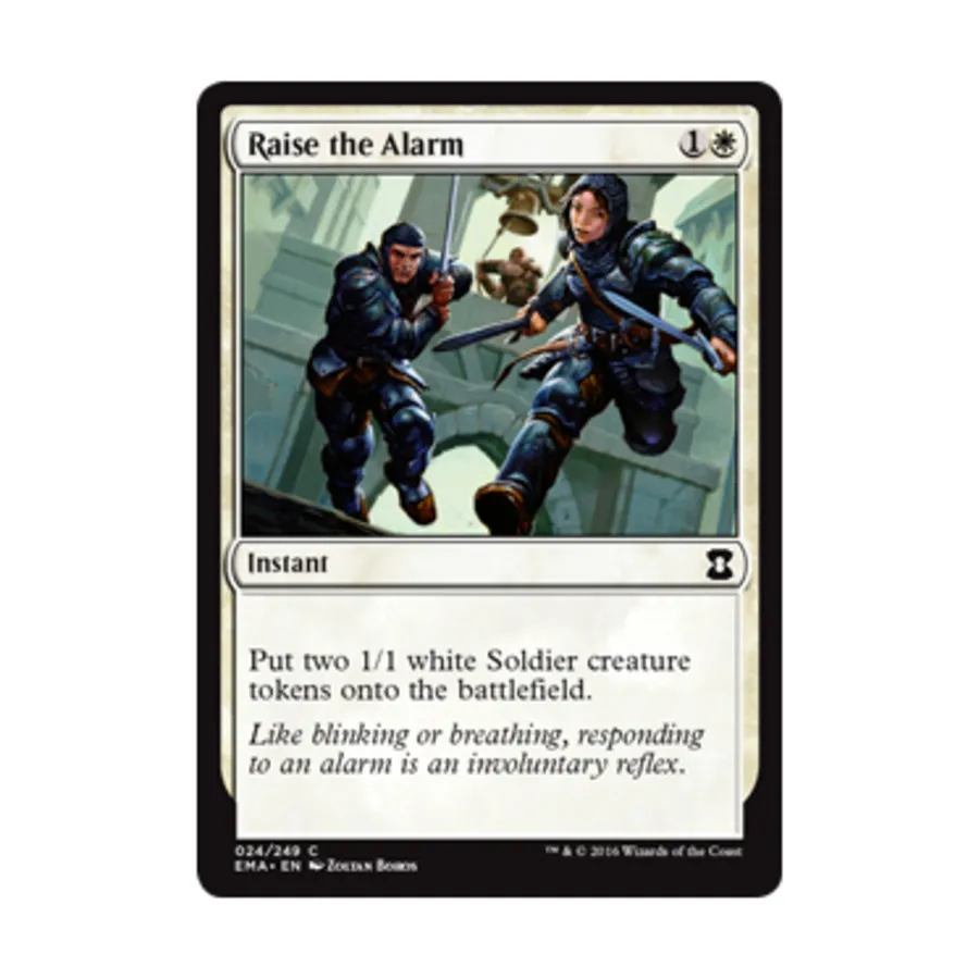 CCG Поднимите тревогу (С) (фольга), MTG - Eternal Masters
CCG Поднимите тревогу (С) (фольга), MTG - Eternal Masters