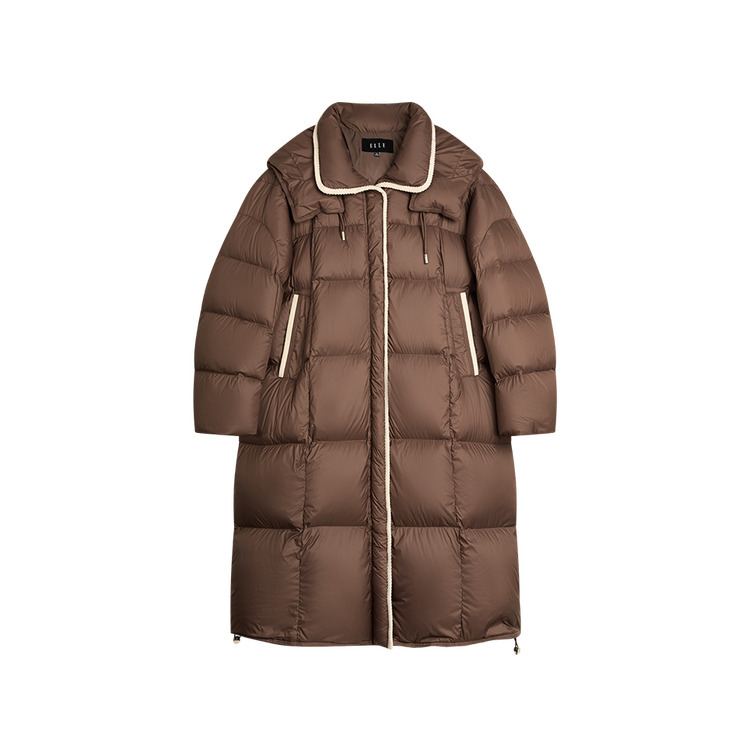 Пуховик женский с лацканом утепленный парка ELLE, coffee
Пуховик женский с лацканом утепленный парка ELLE, coffee