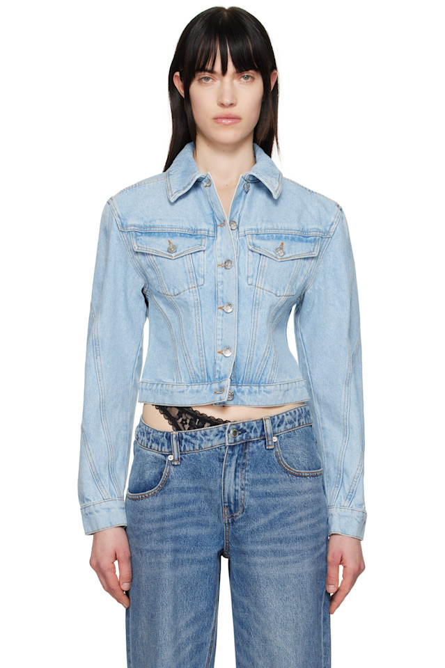 Джинсовая куртка с панелями Mugler, синий
Джинсовая куртка с панелями Mugler, синий