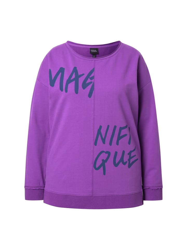 Толстовка Ulla Popken, фиолетовый 
Толстовка Ulla Popken, фиолетовый