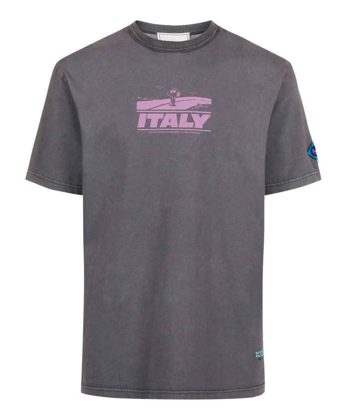 Повседневный стиль, яркий дизайн: футболка Peanuts темно-серого цвета. Iceberg, серый
Повседневный стиль, яркий дизайн: футболка Peanuts темно-серого цвета. Iceberg, серый