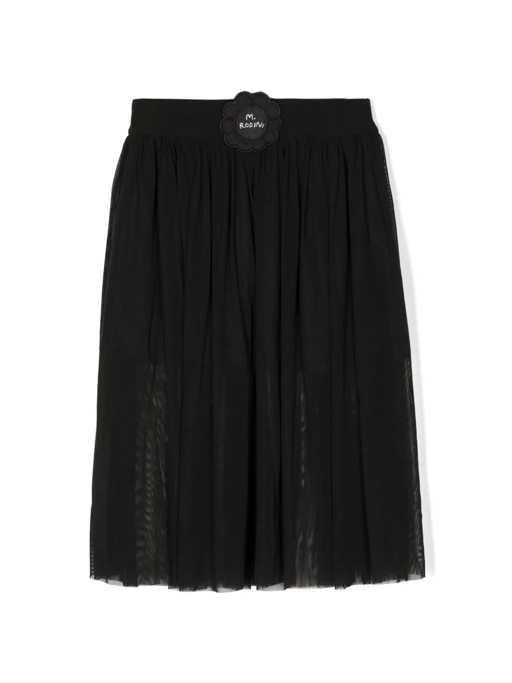 Юбка миди с цветочной аппликацией Mini Rodini, черный
Юбка миди с цветочной аппликацией Mini Rodini, черный