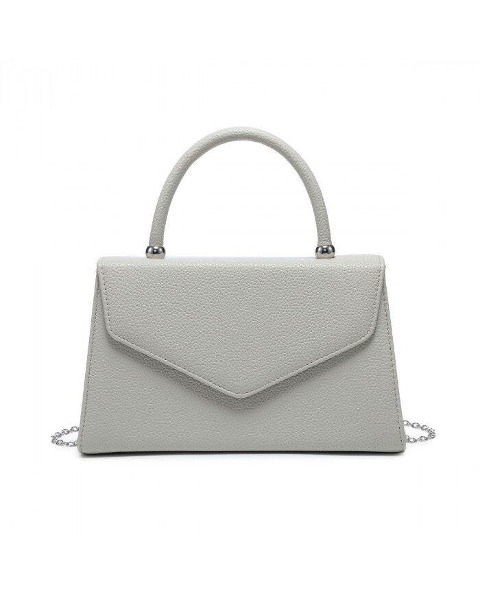 Клатч из искусственной кожи с верхней ручкой JFY, серый
Клатч из искусственной кожи с верхней ручкой JFY, серый