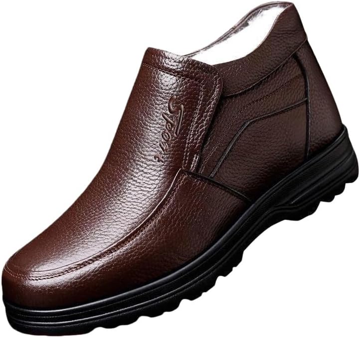 Мужские теплые и удобные зимние ботинки с толстой подошвой, изготовленные из резины для отличного сцепления с поверхностью Fusecottc, коричневый
Мужские теплые и удобные зимние ботинки с толстой подошвой, изготовленные из резины для отличного сцепления с поверхностью Fusecottc, коричневый