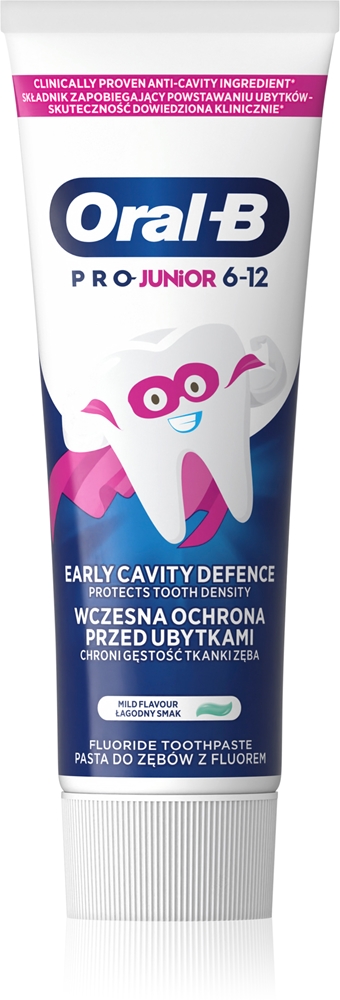 Зубная паста Pro Junior для детей Oral-B, 6-12 y. 75 мл
Зубная паста Pro Junior для детей Oral-B, 6-12 y. 75 мл