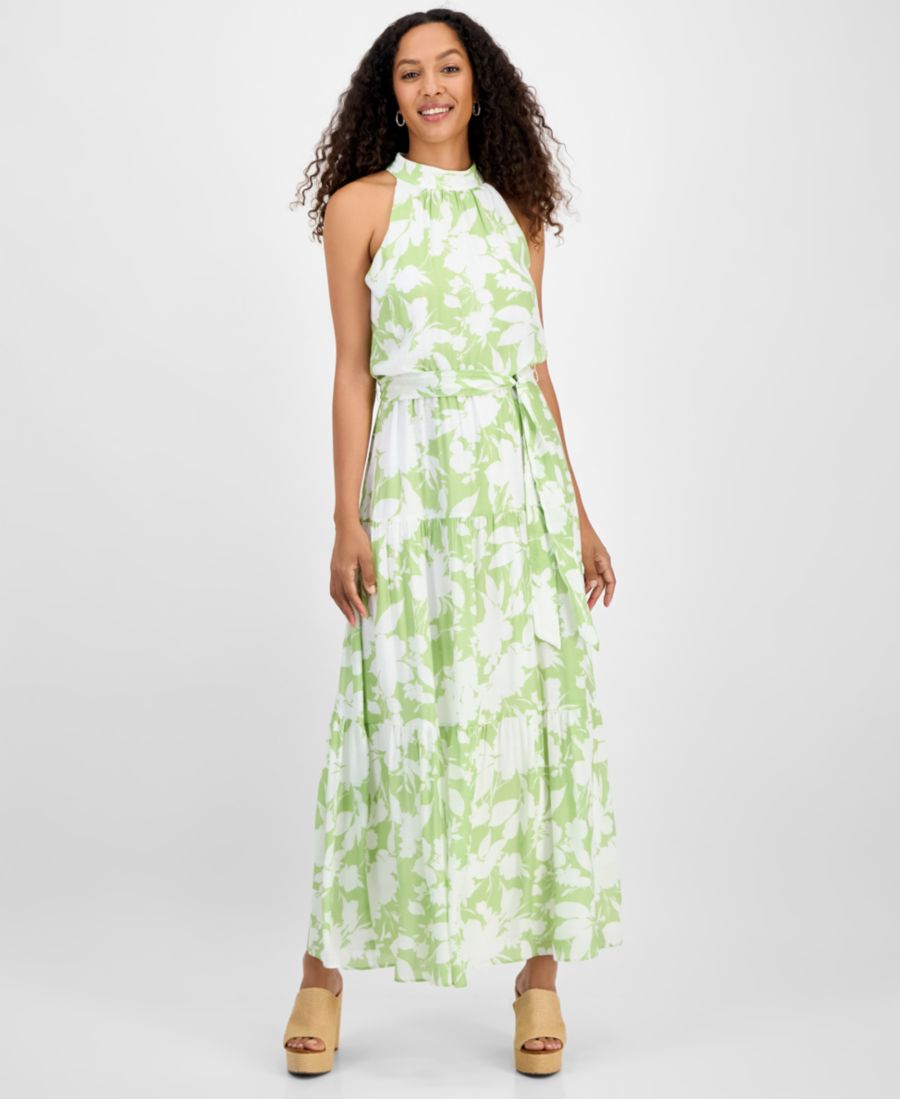 Женское платье без рукавов с высоким воротником и поясом на талии julia jordan, Ivory/gree
Женское платье без рукавов с высоким воротником и поясом на талии julia jordan, Ivory/gree