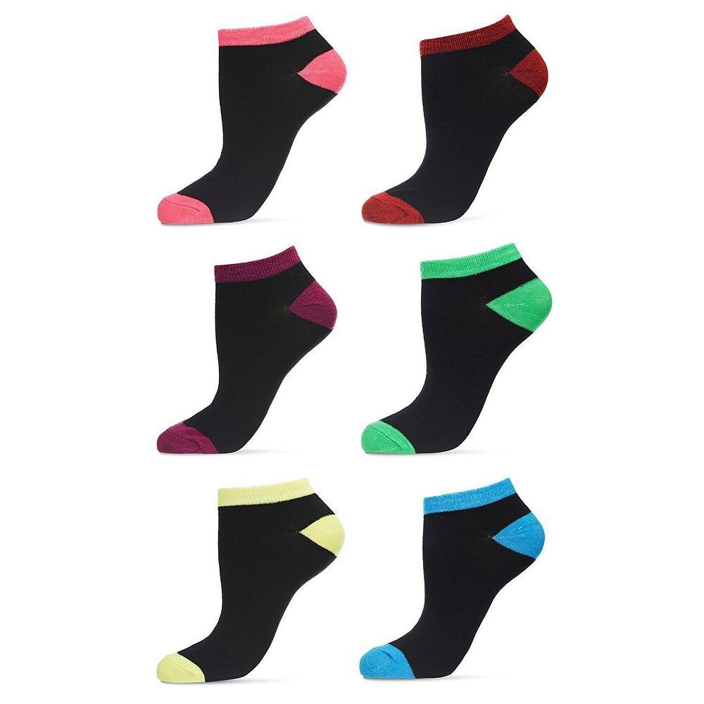 Женские низкие носки с неоновым наконечником, 6 пар MeMoi, цвет Black Multi
Женские низкие носки с неоновым наконечником, 6 пар MeMoi, цвет Black Multi