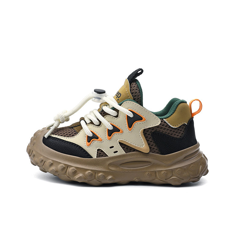 Jeep Детские кроссовки с низким верхом, амортизирующие, износостойкие, кофейно-коричневые 
Jeep Детские кроссовки с низким верхом, амортизирующие, износостойкие, кофейно-коричневые