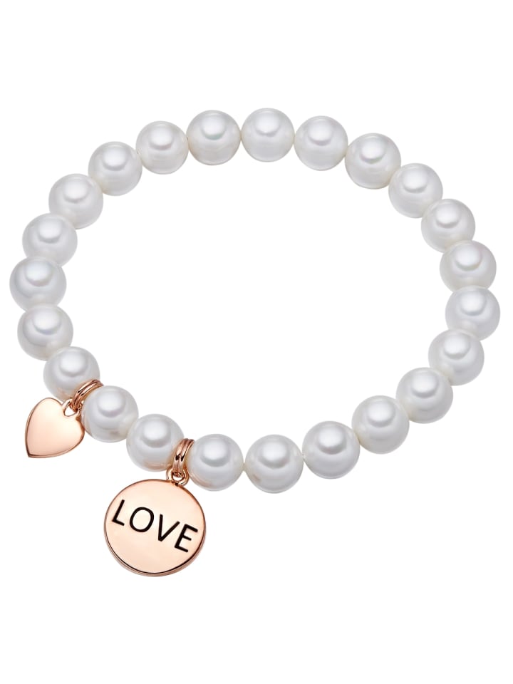 Lulu & Jane Браслет «Любовь» с жемчугом из латуни и белыми ракушками
Lulu & Jane Браслет «Любовь» с жемчугом из латуни и белыми ракушками