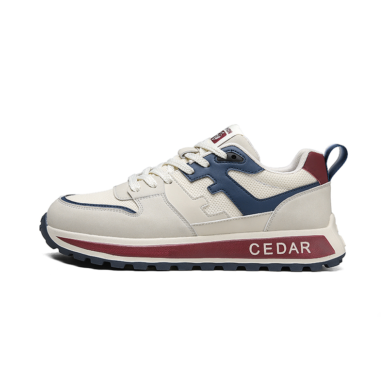 Нескользящие, износостойкие, дышащие низкие повседневные туфли для мужчин KYMOOU, Beige Blue 
Нескользящие, износостойкие, дышащие низкие повседневные туфли для мужчин KYMOOU, Beige Blue