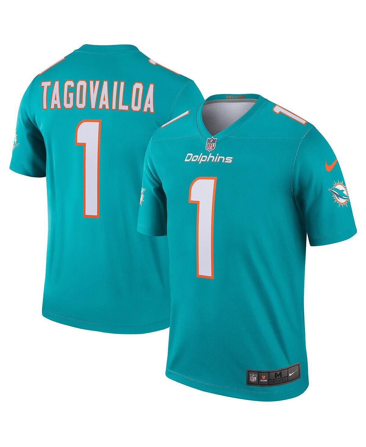 Мужское джерси Tua Tagovailoa Aqua Miami Dolphins Legend Nike
Мужское джерси Tua Tagovailoa Aqua Miami Dolphins Legend Nike