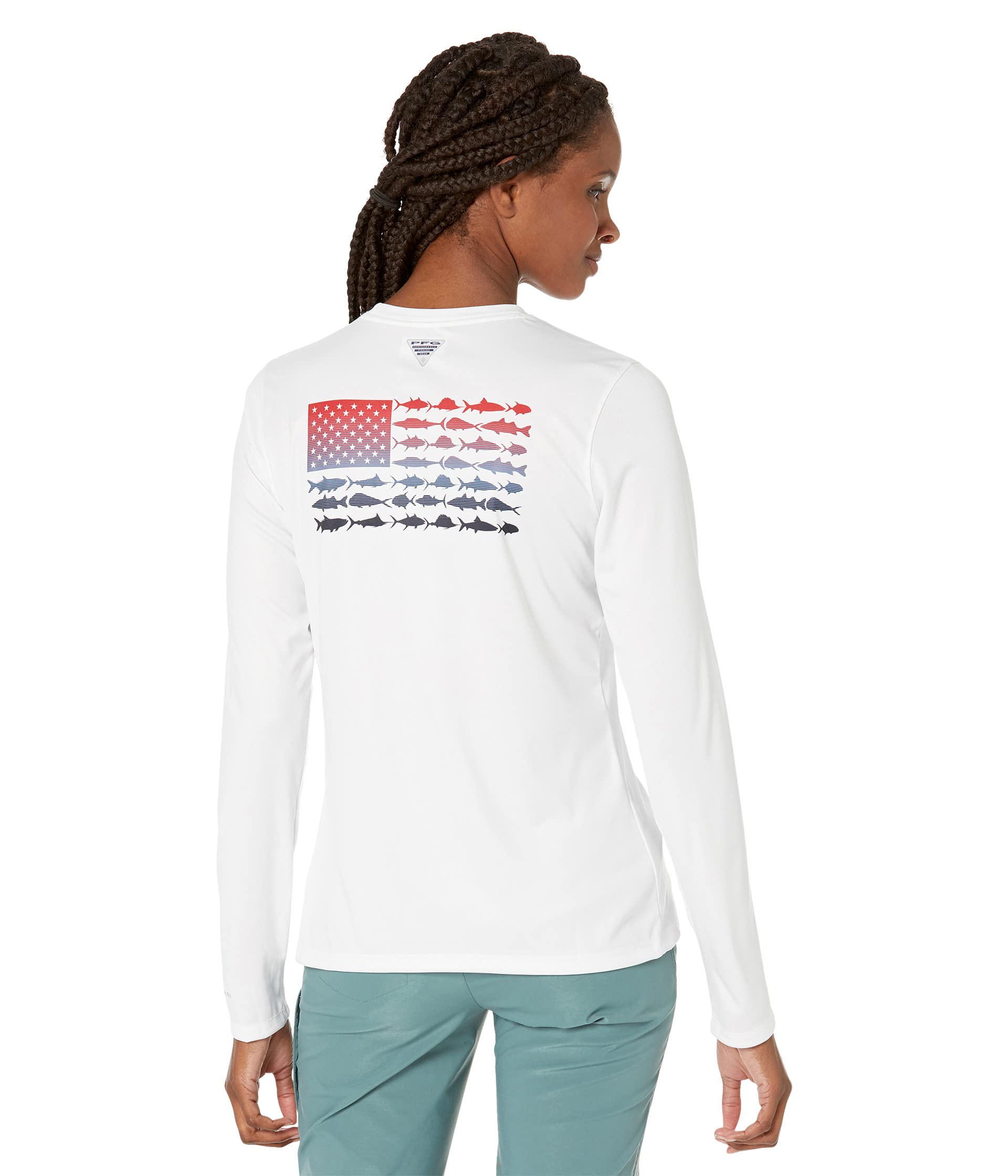 Футболка Columbia Tidal Tee Pfg Fish Flag Long Sleeve Shirt, White/Bluestone Gradient
Футболка Columbia Tidal Tee Pfg Fish Flag Long Sleeve Shirt, White/Bluestone Gradient