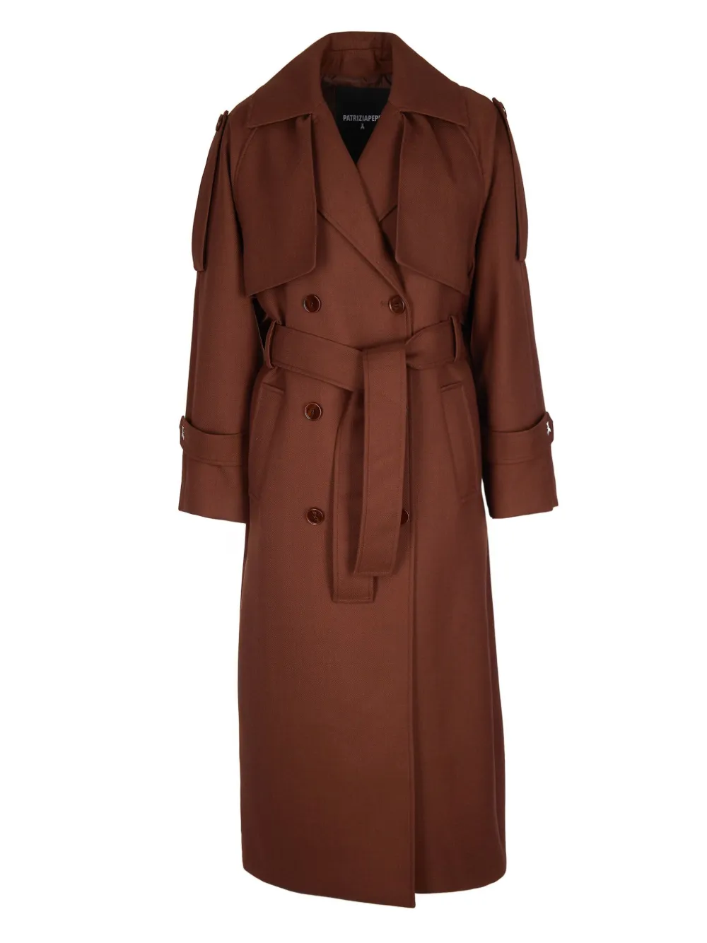 Двубортный тренчкот с поясом Patrizia Pepe, коричневый
Двубортный тренчкот с поясом Patrizia Pepe, коричневый