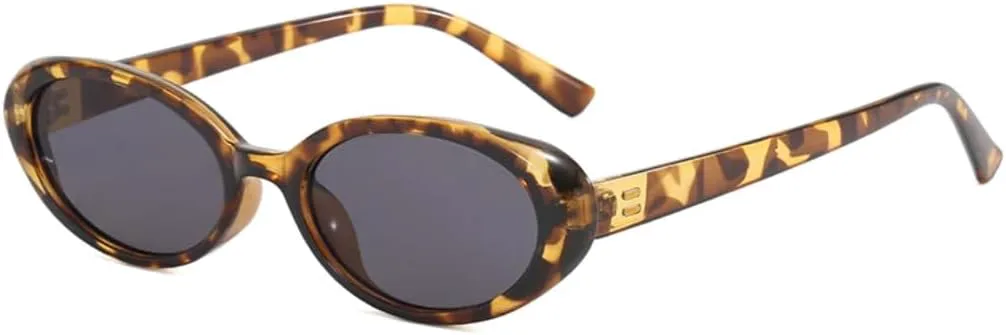 Модные маленькие овальные солнцезащитные очки для женщин и мужчин с заклепками, в стиле ретро, роскошные, с защитой от УФ-излучения UV400 TOIPASTN, Leopard Gray
Модные маленькие овальные солнцезащитные очки для женщин и мужчин с заклепками, в стиле ретро, роскошные, с защитой от УФ-излучения UV400 TOIPASTN, Leopard Gray