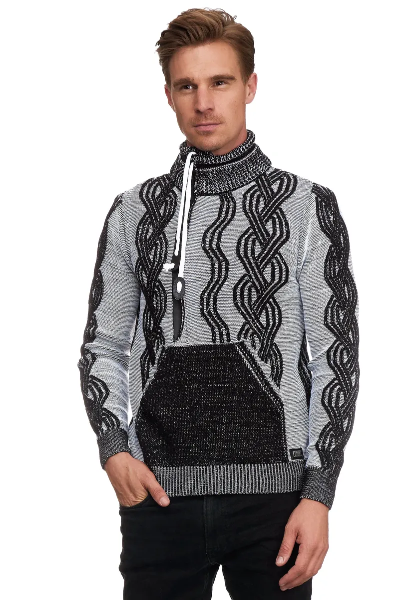 Вязаный свитер Rusty Neal в классном дизайне, черно-белый
Вязаный свитер Rusty Neal в классном дизайне, черно-белый