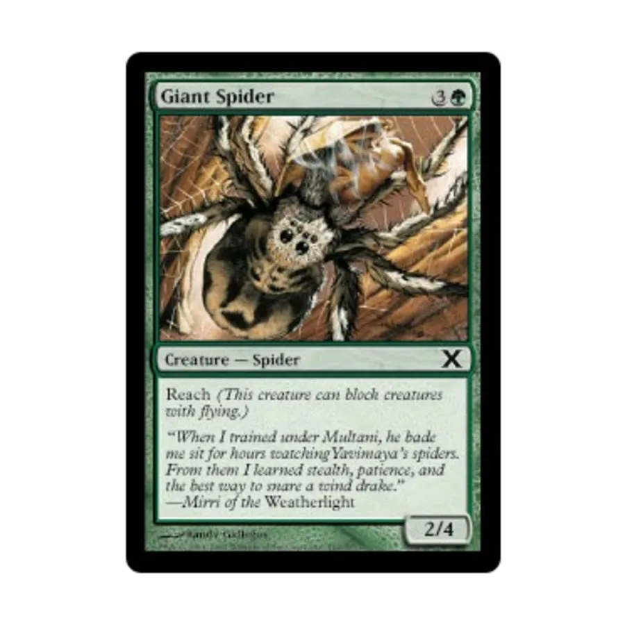 CCG Гигантский паук (С) (фольга), MTG - 10th Edition
CCG Гигантский паук (С) (фольга), MTG - 10th Edition