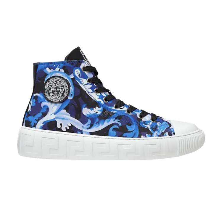 Кроссовки Versace Greca High, синий
Кроссовки Versace Greca High, синий