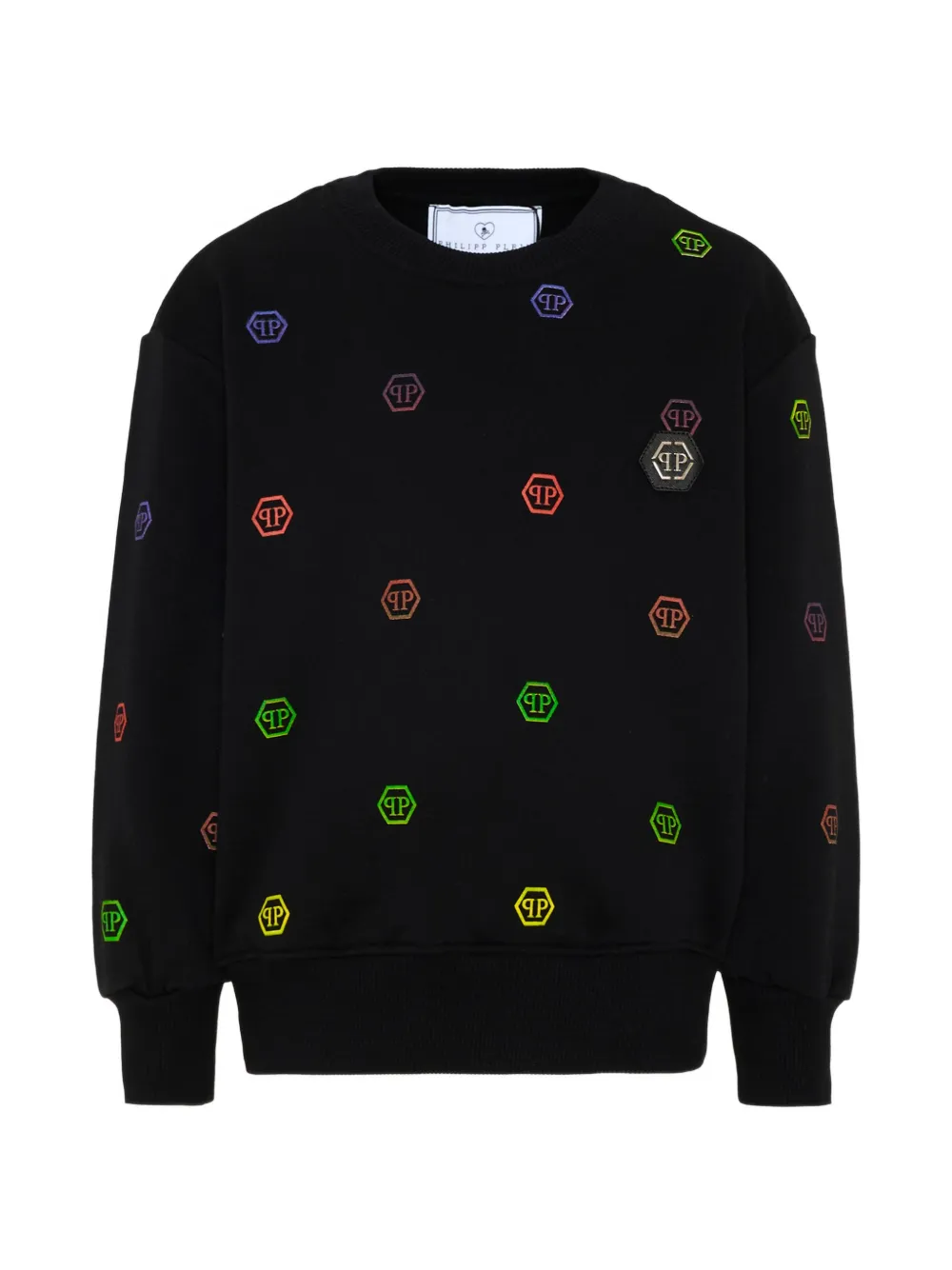 Свитшот с круглым вырезом и принтом-логотипом Philipp Plein Junior, черный
Свитшот с круглым вырезом и принтом-логотипом Philipp Plein Junior, черный