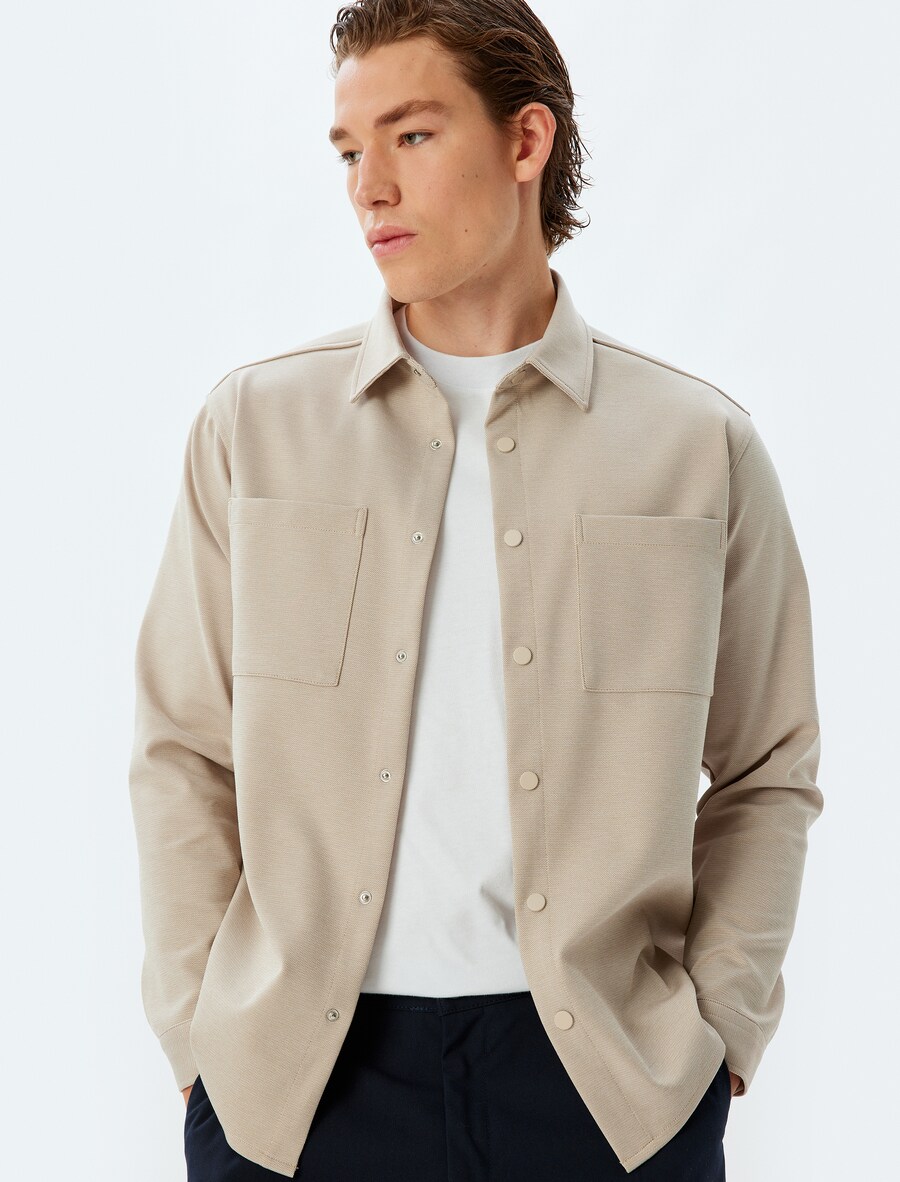 Рубашка обычного кроя на пуговицах Koton, бежевый
Рубашка обычного кроя на пуговицах Koton, бежевый