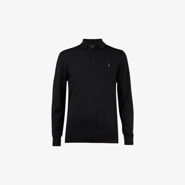 Рубашка поло Mode из шерсти мериноса облегающего кроя Allsaints, черный
Рубашка поло Mode из шерсти мериноса облегающего кроя Allsaints, черный