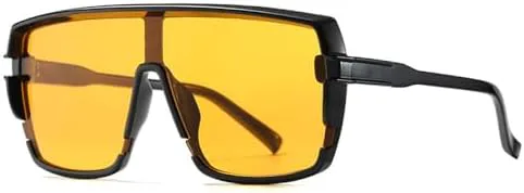 Солнцезащитные очки большого размера 2026 года для женщин и мужчин. Модные солнцезащитные очки в винтажном стиле. Спортивные очки-маска MTZJH, Black Yellow
Солнцезащитные очки большого размера 2026 года для женщин и мужчин. Модные солнцезащитные очки в винтажном стиле. Спортивные очки-маска MTZJH, Black Yellow