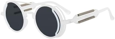 Солнцезащитные очки в стиле стимпанк для мужчин и женщин, круглая металлическая оправа, панк, двойные пружинные дужки, классические очки с защитой от УФ-излучения UV400 MTZJH, White Grey
Солнцезащитные очки в стиле стимпанк для мужчин и женщин, круглая металлическая оправа, панк, двойные пружинные дужки, классические очки с защитой от УФ-излучения UV400 MTZJH, White Grey