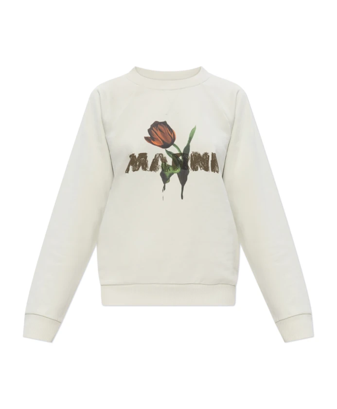 Толстовка с логотипом Marni, бежевый
Толстовка с логотипом Marni, бежевый