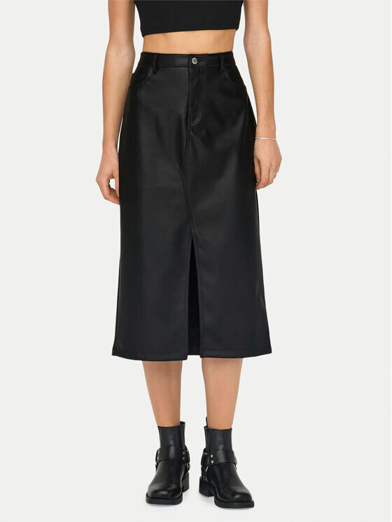 Юбка из искусственной кожи стандартного кроя Only, черный
Юбка из искусственной кожи стандартного кроя Only, черный