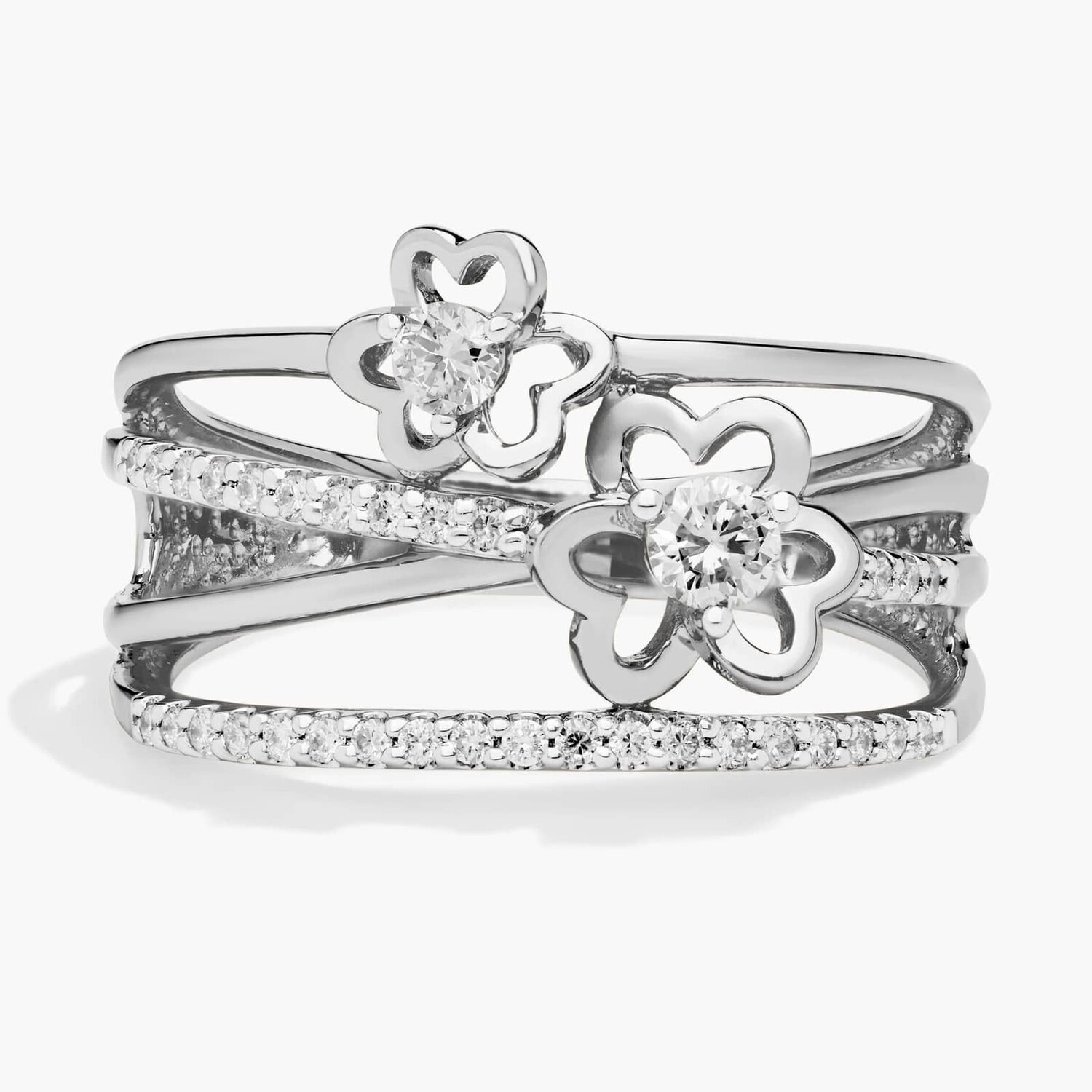 Кольцо с 4 рядами бриллиантов в форме лепестков сердца из белого золота 14 карат (1/3 карата) Blue Nile
Кольцо с 4 рядами бриллиантов в форме лепестков сердца из белого золота 14 карат (1/3 карата) Blue Nile