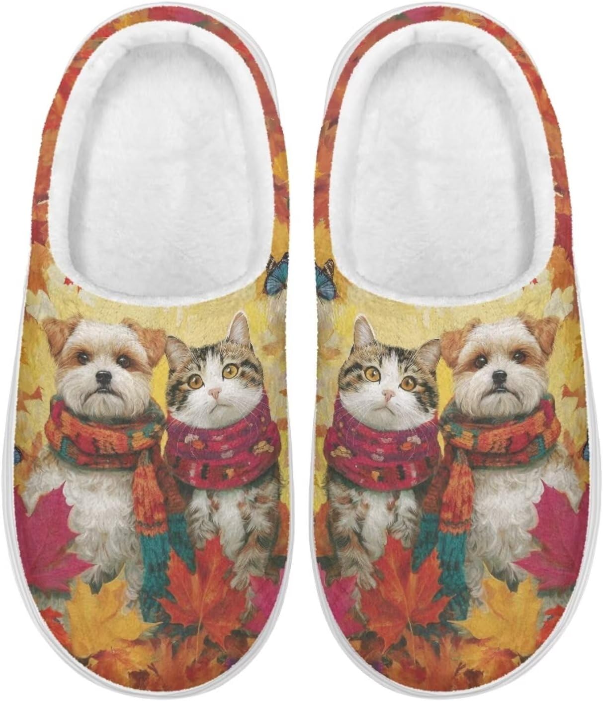 Домашние тапочки из пенной мемори-пены Pynewomyt для женщин и мужчин, осенние тапочки для дома и отеля, с закрытым носком, для спальни, для использования в помещении, Maple Leaf Dog and Cat
Домашние тапочки из пенной мемори-пены Pynewomyt для женщин и мужчин, осенние тапочки для дома и отеля, с закрытым носком, для спальни, для использования в помещении, Maple Leaf Dog and Cat