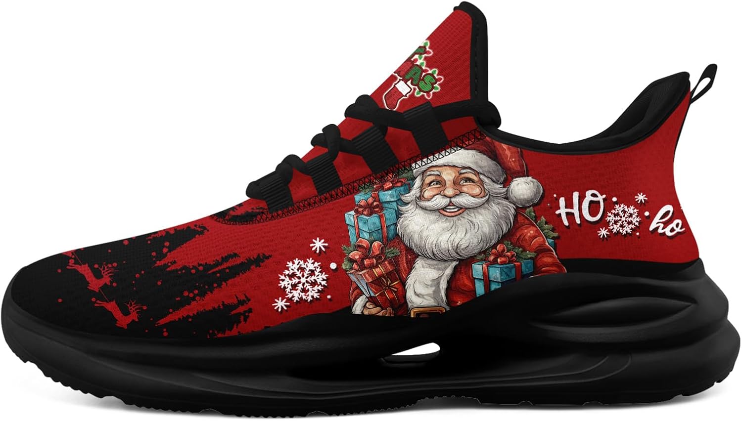 Рождественские кроссовки для мужчин и женщин, легкие спортивные с сеткой, праздничная обувь для тренировок, зала и тенниса Onegam, черный/красный
Рождественские кроссовки для мужчин и женщин, легкие спортивные с сеткой, праздничная обувь для тренировок, зала и тенниса Onegam, черный/красный