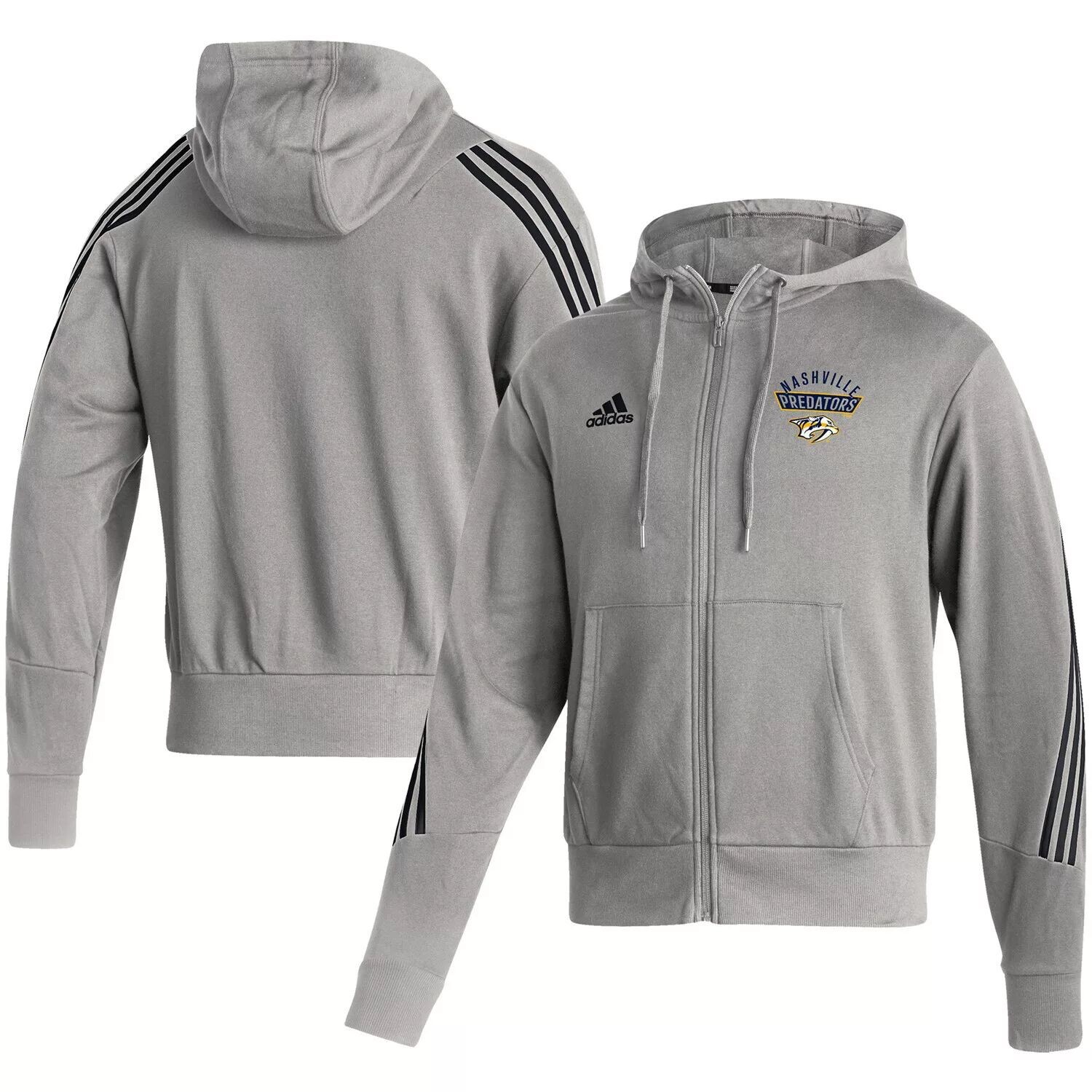 Мужская худи adidas Heathered Grey Nashville Predators Fashion с молнией во всю длину
Мужская худи adidas Heathered Grey Nashville Predators Fashion с молнией во всю длину