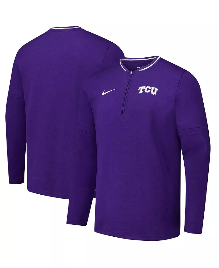 Мужская фиолетовая куртка-квартерзип TCU Horned Frogs Coaches Nike
Мужская фиолетовая куртка-квартерзип TCU Horned Frogs Coaches Nike