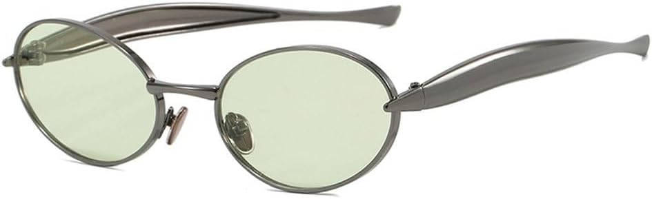 Модные овальные солнцезащитные очки высокого качества для женщин и мужчин, винтажная металлическая оправа, стильные женские солнцезащитные очки с защитой от УФ-излучения UV400 HYYZZC, Silver Green
Модные овальные солнцезащитные очки высокого качества для женщин и мужчин, винтажная металлическая оправа, стильные женские солнцезащитные очки с защитой от УФ-излучения UV400 HYYZZC, Silver Green