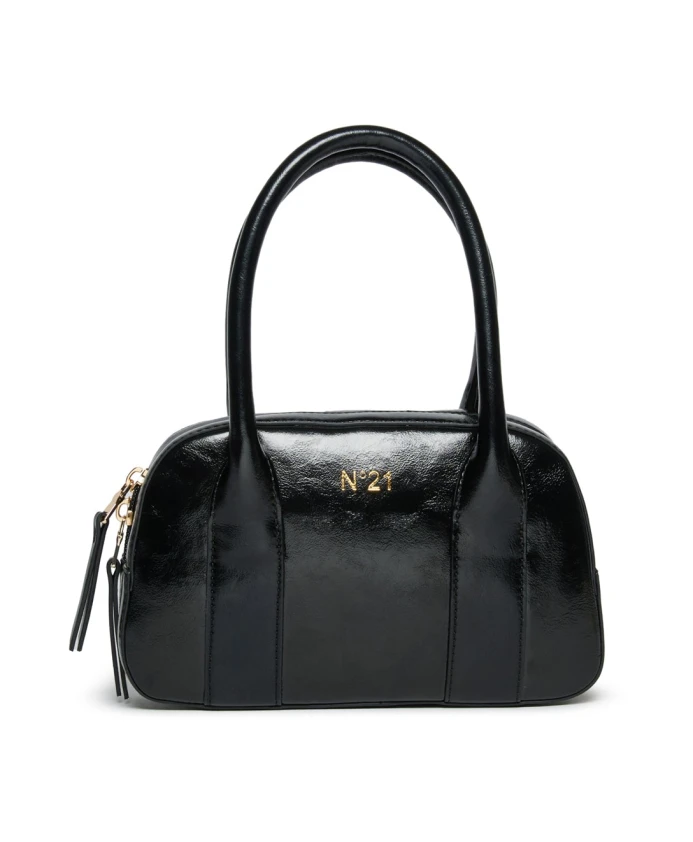 Черная сумка-шоппер из искусственной кожи с логотипом. N21, черный
Черная сумка-шоппер из искусственной кожи с логотипом. N21, черный