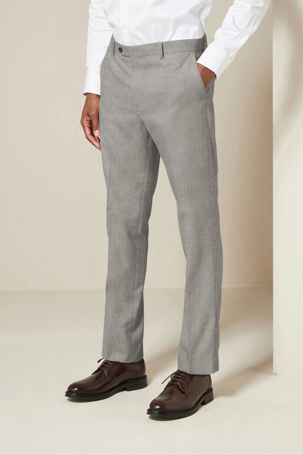 Фактурные костюмные брюки Next, серый
Фактурные костюмные брюки Next, серый