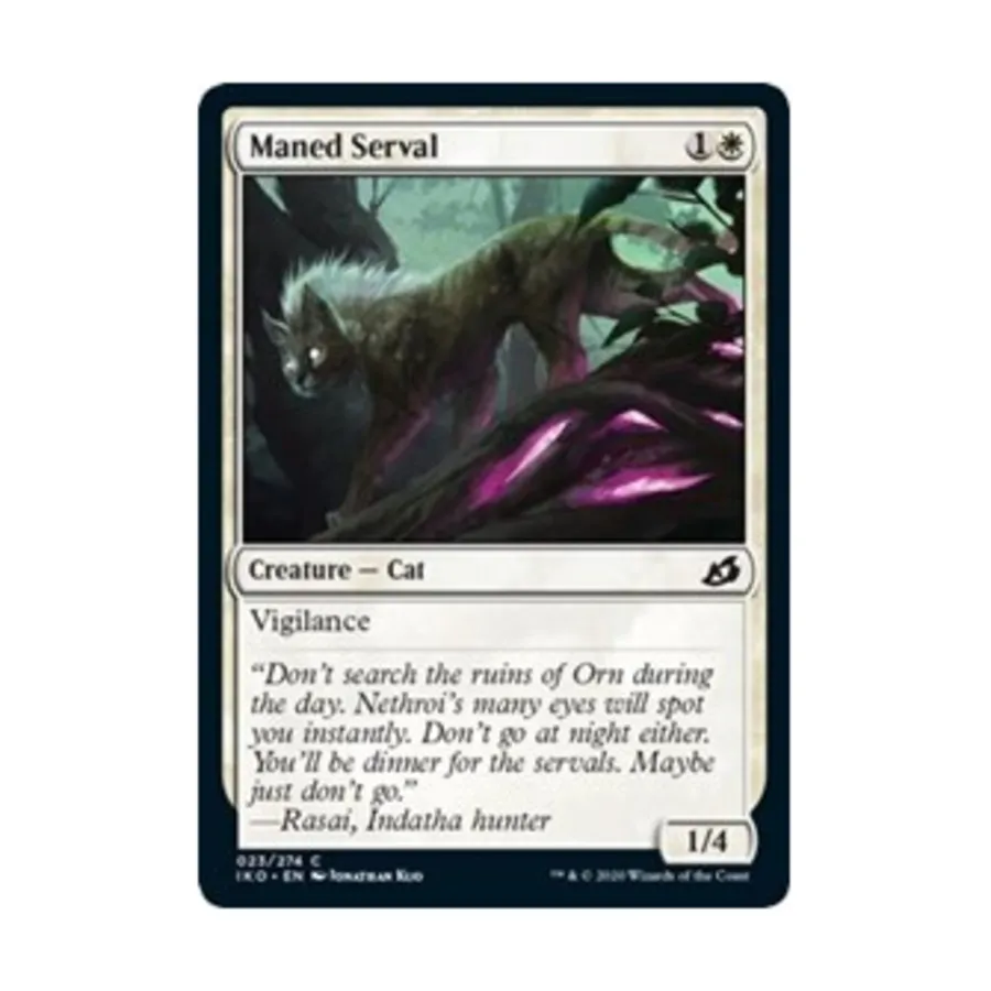 CCG Гривистый сервал (C), MTG - Ikoria - Lair of Behemoths
CCG Гривистый сервал (C), MTG - Ikoria - Lair of Behemoths