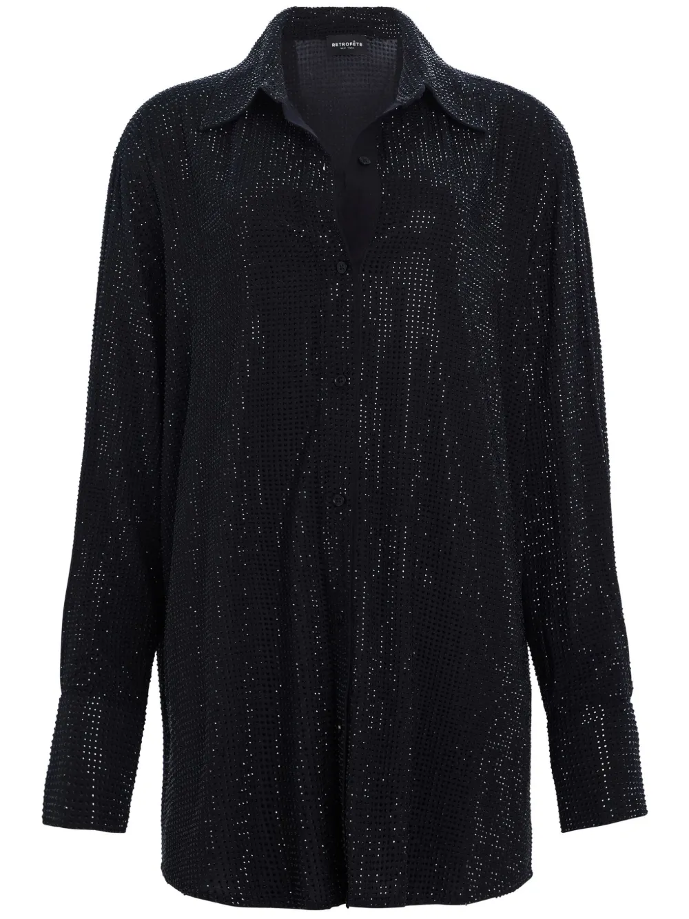 Платье-рубашка Maddox с кристаллами Retrofete, черный
Платье-рубашка Maddox с кристаллами Retrofete, черный