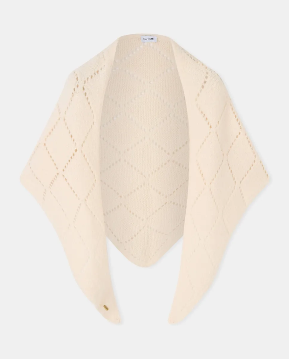 Пикообразная шаль с отверстиями Tintoretto, экрю
Пикообразная шаль с отверстиями Tintoretto, экрю