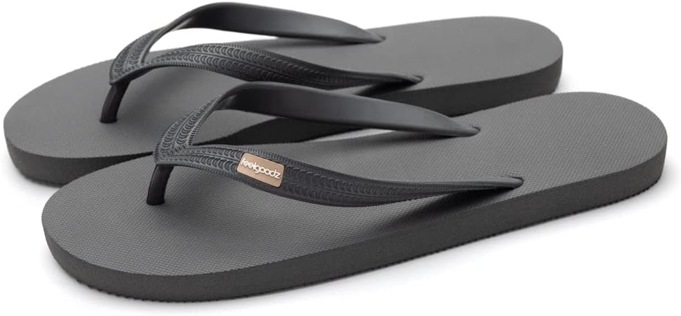 Мужские классические резиновые шлепанцы Feelgoodz - водонепроницаемые, 100 натуральный резина и полностью веганские сандалии, сертифицированные по стандарту справедливой торговли, экологически чистые и ремесленно изготовленные, серый
Мужские классические резиновые шлепанцы Feelgoodz - водонепроницаемые, 100 натуральный резина и полностью веганские сандалии, сертифицированные по стандарту справедливой торговли, экологически чистые и ремесленно изготовленные, серый