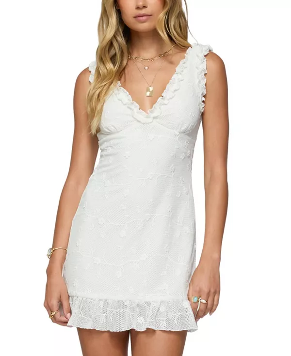 Мини-Платье Shayla с оборками Edikted, белый
Мини-Платье Shayla с оборками Edikted, белый