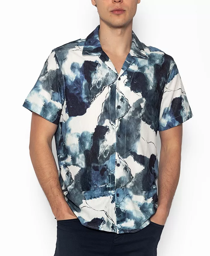 Мужская рубашка с принтом по всей поверхности в стиле кемп Ron Tomson, синий
Мужская рубашка с принтом по всей поверхности в стиле кемп Ron Tomson, синий