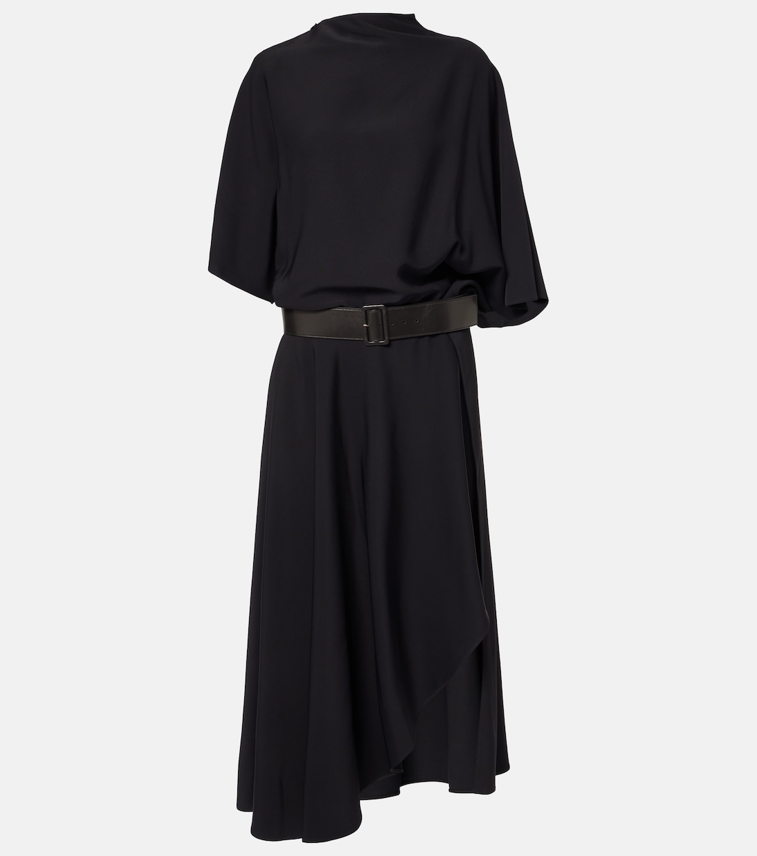 Платье миди с поясом и кожаной отделкой Alaïa, Noir Alaia
Платье миди с поясом и кожаной отделкой Alaïa, Noir Alaia