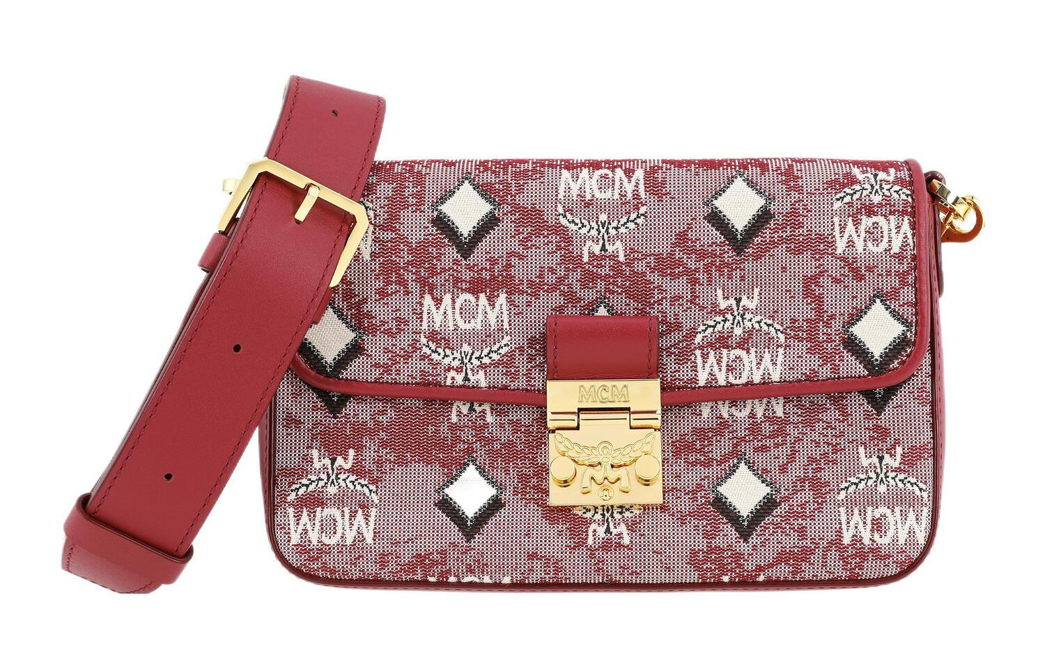 Жаккардовая ткань, Наппа кожа, Кроссбоди сумка, Маленькая женская сумка через плечо Красный MCM
Жаккардовая ткань, Наппа кожа, Кроссбоди сумка, Маленькая женская сумка через плечо Красный MCM