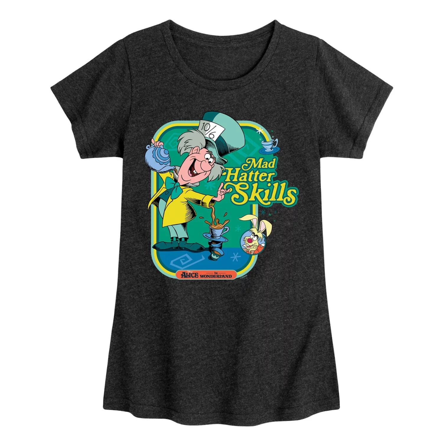 Футболка с рисунком Шляпника для девочек 7–16 лет от Disney's «Алиса в стране чудес» Licensed Character, черный
Футболка с рисунком Шляпника для девочек 7–16 лет от Disney's «Алиса в стране чудес» Licensed Character, черный