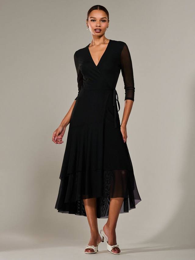 Платье миди с сетчатой оберткой Jolie Moi, Black
Платье миди с сетчатой оберткой Jolie Moi, Black