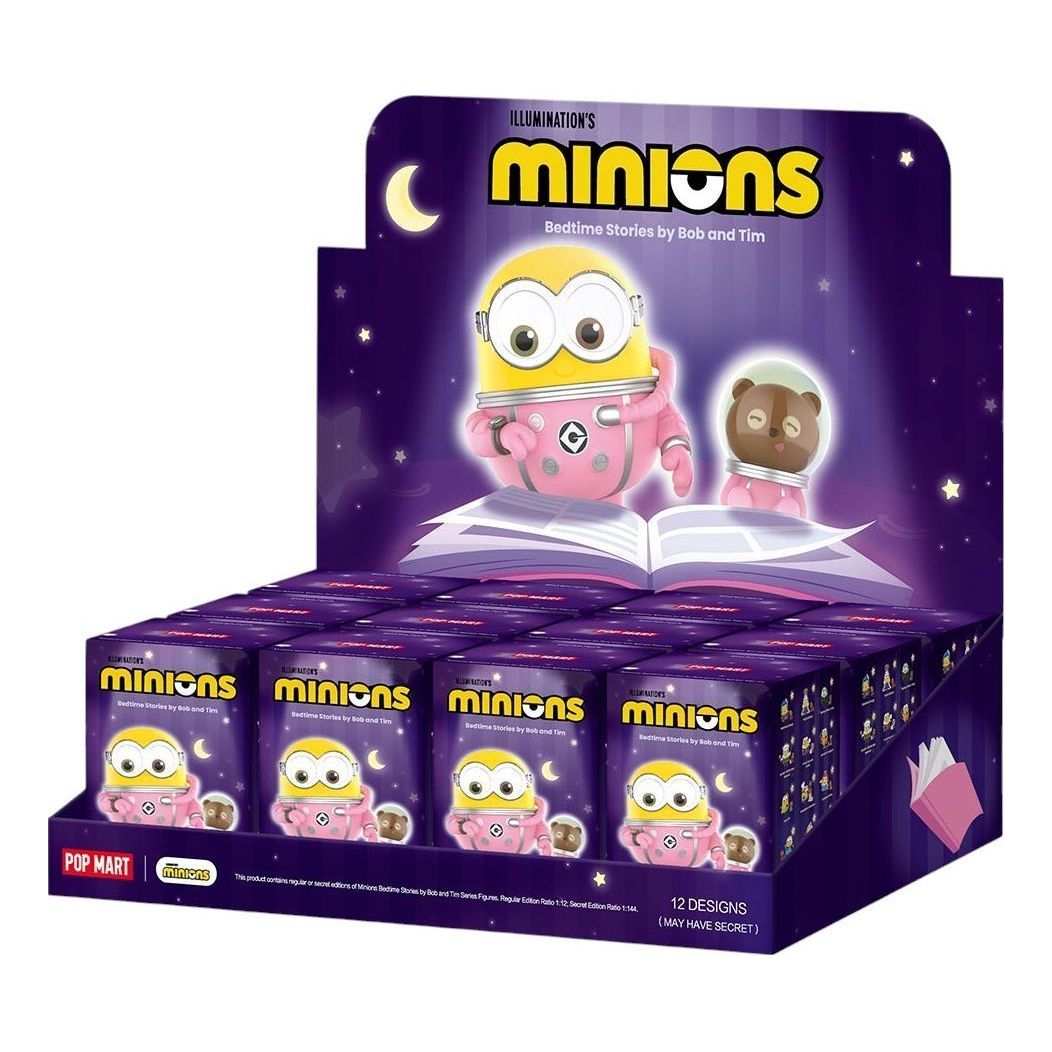 Фигурка Pop Mart Minions Bedtime Stories by Bob and Tim Figures Sealed Case (12 Blind Boxes)
Фигурка Pop Mart Minions Bedtime Stories by Bob and Tim Figures Sealed Case (12 Blind Boxes)